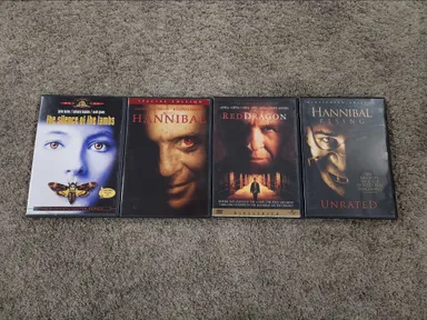 Hannibal Complete Silence Of The Lambs DVD Movie Lot 