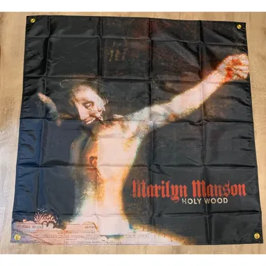Marilyn Manson Holy Wood Rock Album Wall Flag Tapestry  3.5 x 3.5 Feet Flag Banner tapestry 