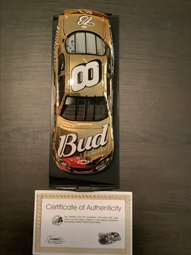 24kt Gold Dale Jr. Limited Edition 1/1008 Budweiser Car