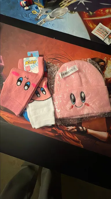 Kirby Beanie and Socks!