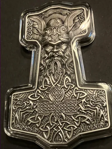 2 oz .999 Silver Thor’s Hammer Mjoinir
