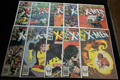 Marvel Comics Uncanny X-men lot of 10