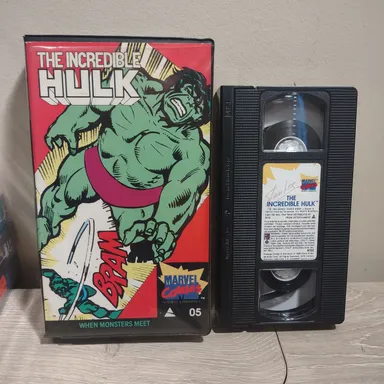 The Incredible Hulk VHS Marvel Comics