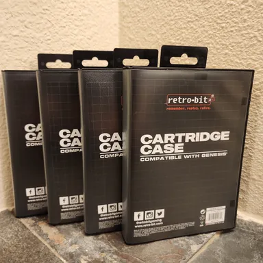 Genesis Cartridge Case Replacement [Set of 4] (NEW) - Retro-bit - Sega