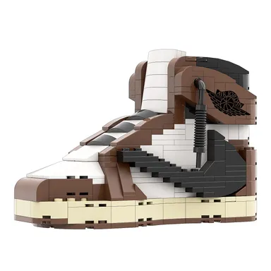 Regular Size AJ1 Travis Scott OG High Sneaker Bricks Building Set