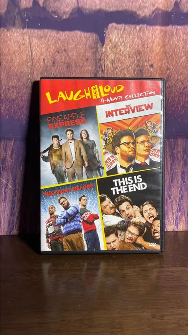4-Movies Pinepple Express, The Interview, The Night Before, This is the End
