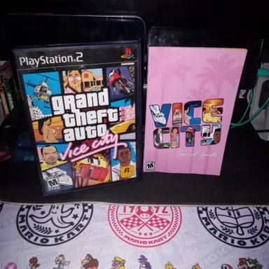 PlayStation 2 grand theft auto vice city case and Manuel only