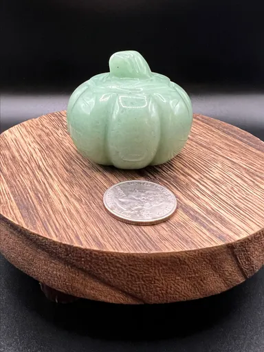 2" Green Aventurine Pumpkin Carving