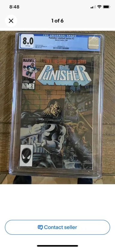 Punisher Limited Series #2 CGC 8.0 Marvel Comics 1986