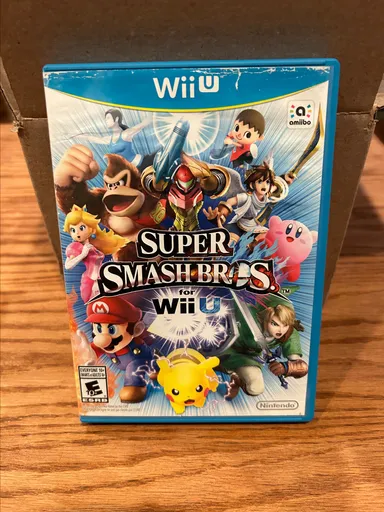 Super Smash Bros Wii U CIB Nintendo Complete Game  With disc, case and manual as shown