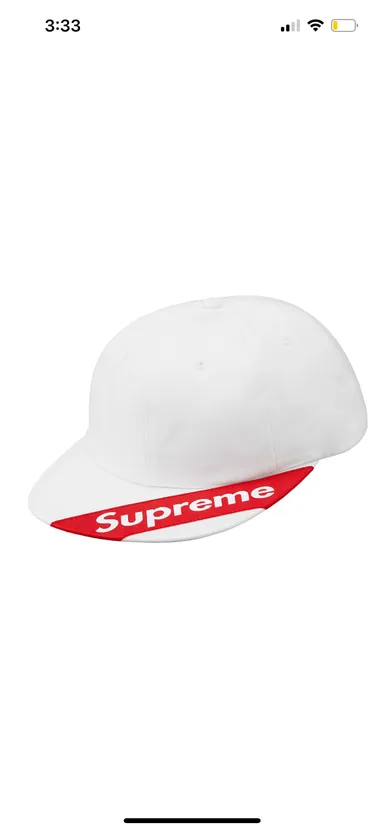 Supreme 6 Panel Hat (White)