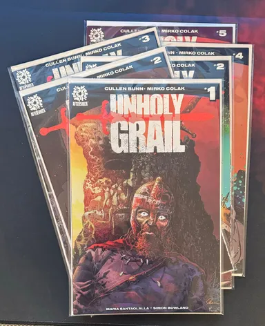 Unholy Grail #1-5 Complete Set (Aftershock comics)