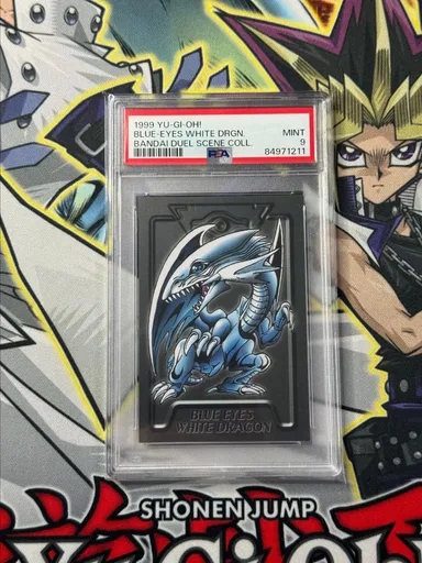 1999 Yu-Gi-Oh! Bandai Duel Scene Collection Blue-Eyes White Drgn.  PSA MINT 9
