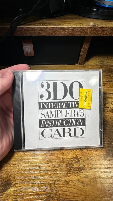 3DO - Interactive Sampler CD 3 - Instruction Card + Disc