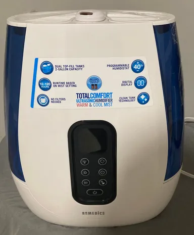 Homedics total comfort ultrasonic humidifier