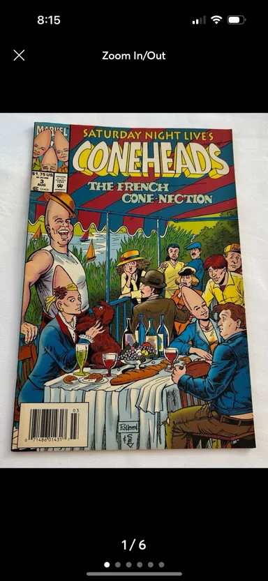 Vintage Marvel / SNL Coneheads #3 “The French Cone-nection.” 1994.