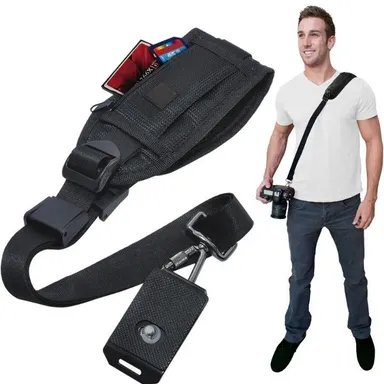Quick strap Single Shoulder Camera Strap

 

Features

Convenient pocket for storing memory ca