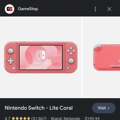 save up for a Nintendo switch lite