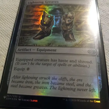 mtg Secret Lair Foil  Lightning greaves