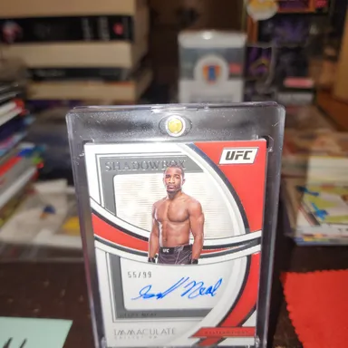 GEOFF NEAL 2022 Immaculate UFC Collection Shadowbox Auto /99