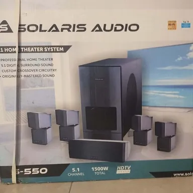 Home Theater Surround Sound System Solaris S-550 with Sub woofer