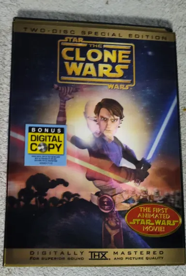 Star Wars: The Clone Wars Two-Disc Special Edition DVD Lenticular Collectors Ed.