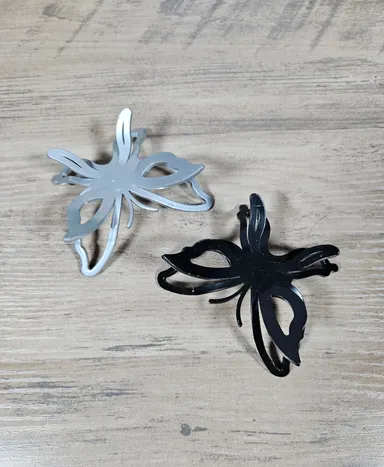 Silver or Black Butterfly Sphere Stands