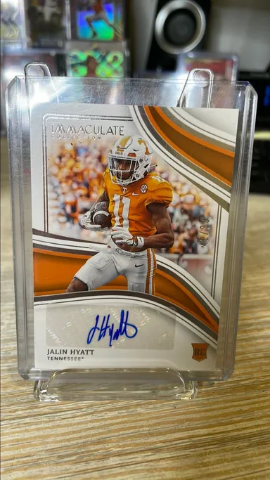 2023 immaculate Jalin Hyatt auto /99 Tennessee volunteers