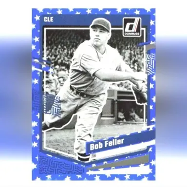 Bob Feller ⚾ MLB Baseball Trading Card 🔥 Cleveland Indians ⭐️ Independence Day