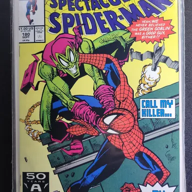 1991 Peter Parker, The Spectacular Spiderman #180 - VF/NM