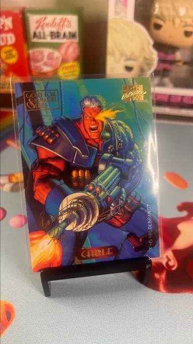 1994 Cable Marvel Masterpieces Gold Foil Signature Series