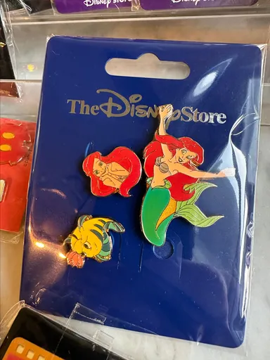 Ariel little mermaid mini pin set Japan