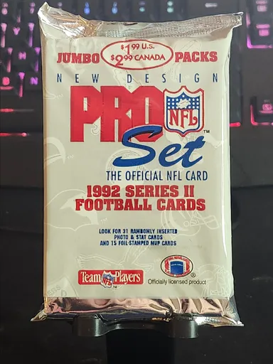 1992-1993 Pro Set Series 2 Football JUMBO Factory Sealed Pack