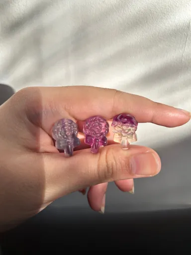 Mini fluorite lollipop