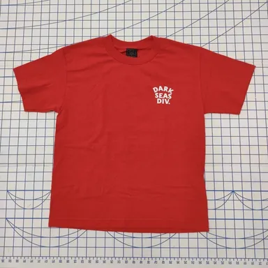 Dark Seas Division Short Sleeve Shirt S Red/White