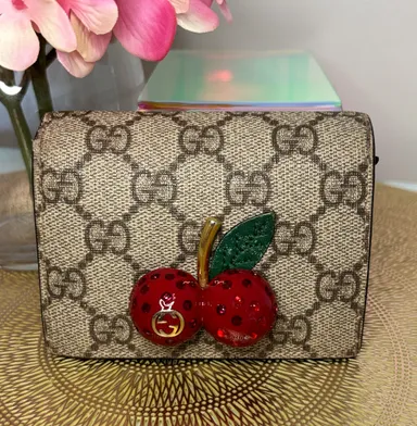 Gucci Supreme Cherry Wallet