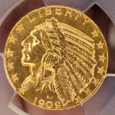 Ms63 $5 indian