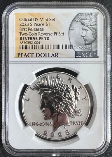 2023 S Peace Dollar  Reverse Proof  NGC PF70 First Releases