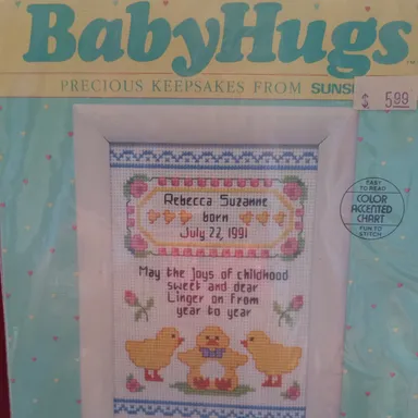 Counted Cross Stitch - Baby Hugs