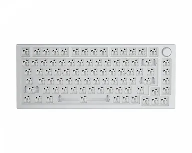 Glorious Barebones Edition GMMK PRO White Ice Premium 75% Gasket-Mounted Modular Mechanical Keyboard