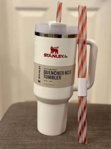 Stanley The Quencher H2.0 Flowstate Tumbler 40 OZ Limited Edition Mistletoe Twist