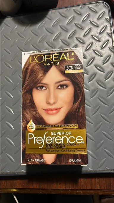 L'Oréal Preference Medium Chestnut brown hair color