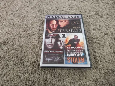 Nicolas Cage Saga Feature (DVD, WS) Trespass, Bad Lieutenant, Stolen NEW