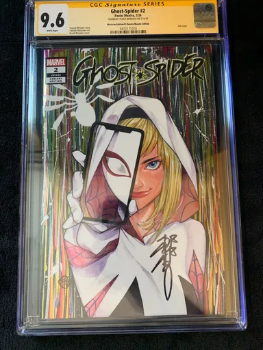 Ghost-Spider #2 1:25 CGC SS 9.6 Peach Momoko Signed Mexican La Mole Foil Variant