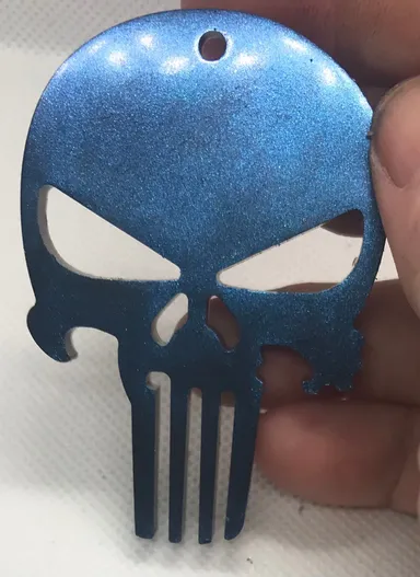 Handmade Punisher Keychain
