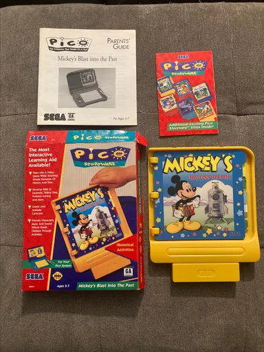 Mickey's Blast Into The Past Sega Pico CIB