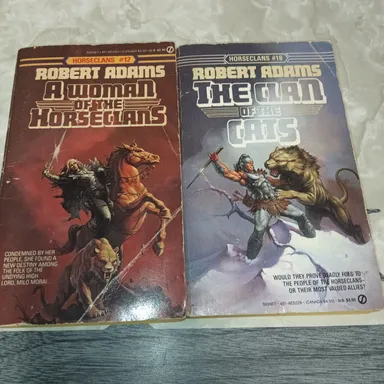 BUNDLE OF 2 ROBERT ADAMS BOOKS HORSECLANS #12 AND #18
