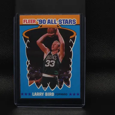 1990 FLEER ALL-STARS #2 LARRY BIRD CELTICS NBA GEM BASKETBALL