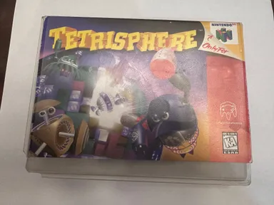 TETRISPHERE Nintendo N64. Authentic Game, Box, with Hard Plastic Protective Case