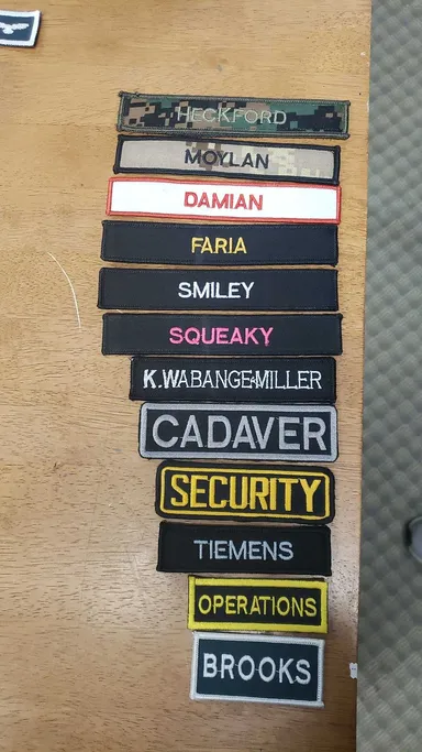 Custom name tags